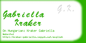 gabriella kraker business card